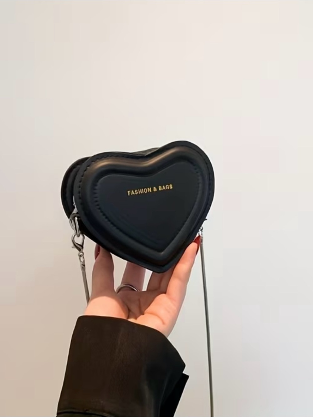 Black Heart Crossbody Bag "FASHION & BAGS". 🖤 Mini bag. Crossbody bag